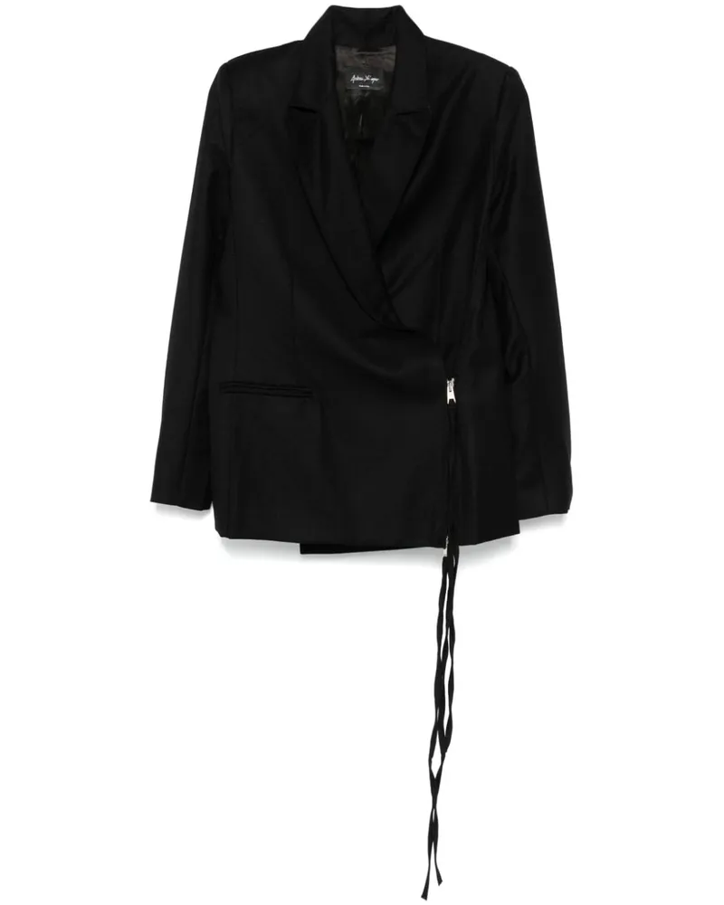 Andrea Ya'aqov Gewickelter Blazer - Schwarz Schwarz