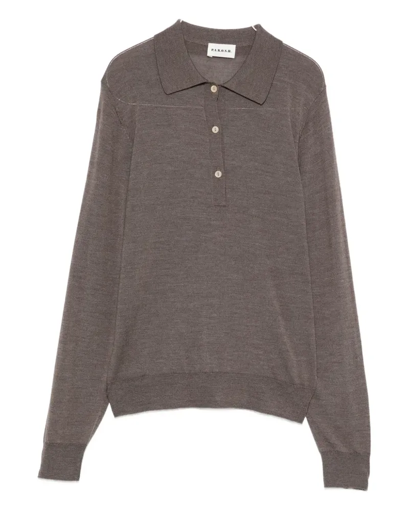 P.A.R.O.S.H. buttoned collar sweater - Braun Braun