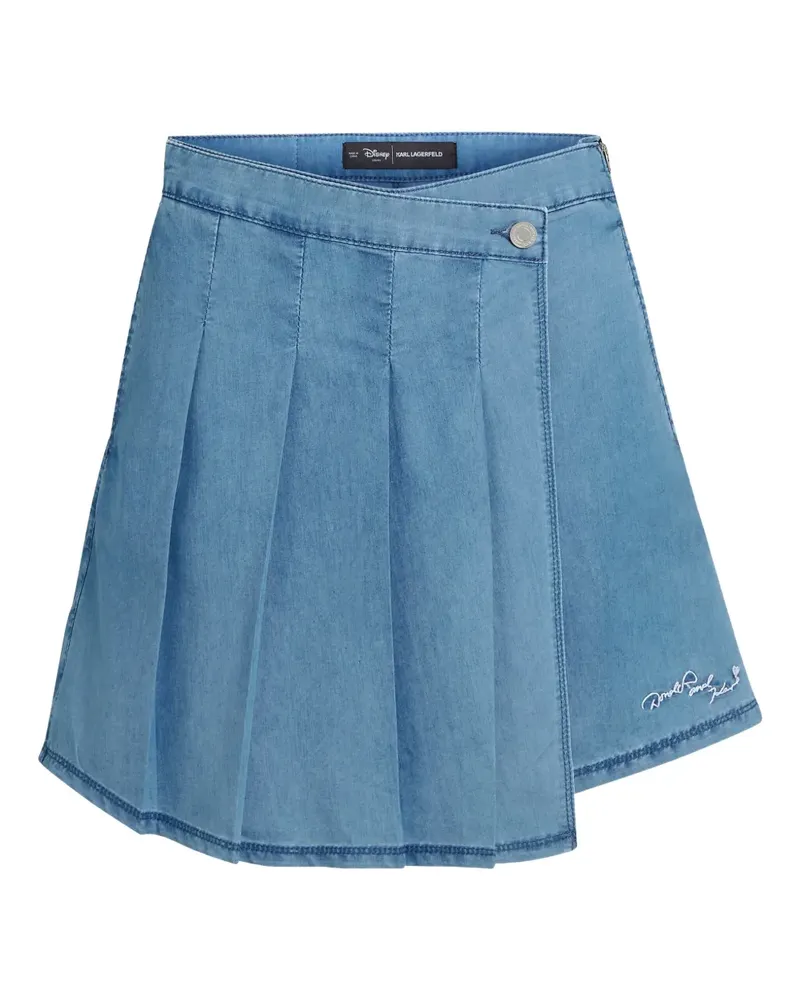 Karl Lagerfeld x Disney Jeans-Hosenrock mit Falten - Blau Blau
