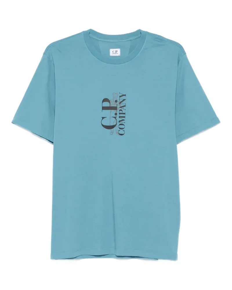C.P. Company T-Shirt mit Logo - Blau Blau