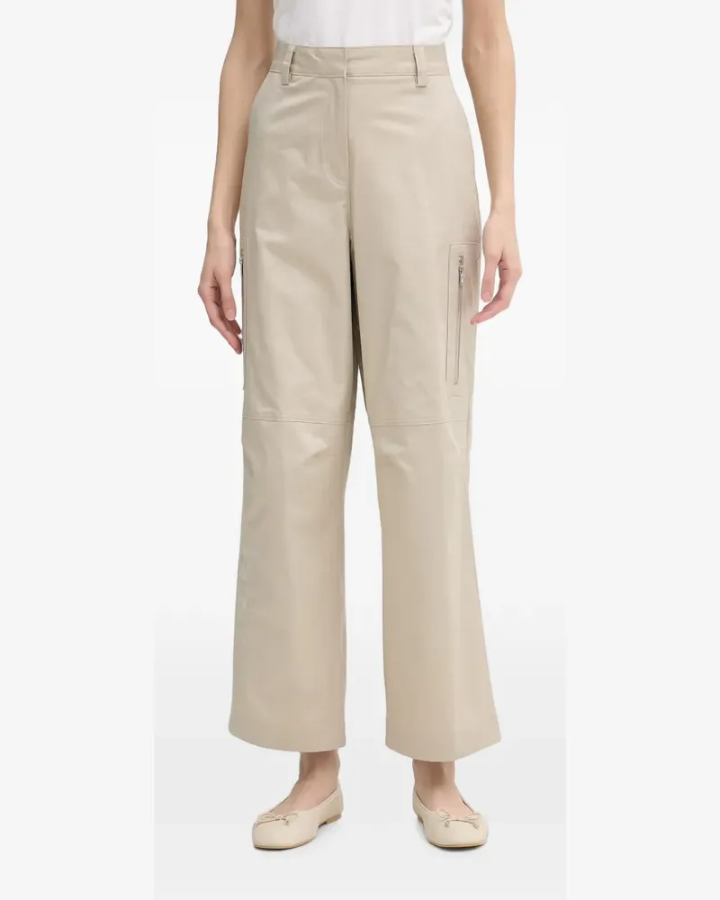 DKNY Taillenhose mit Logo-Stickerei - Nude Nude