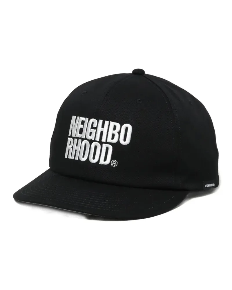 Neighborhood logo embroidered cap - Schwarz Schwarz