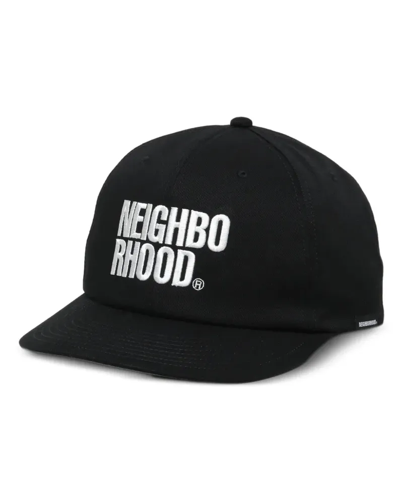 Neighborhood logo embroidered cap - Schwarz Schwarz