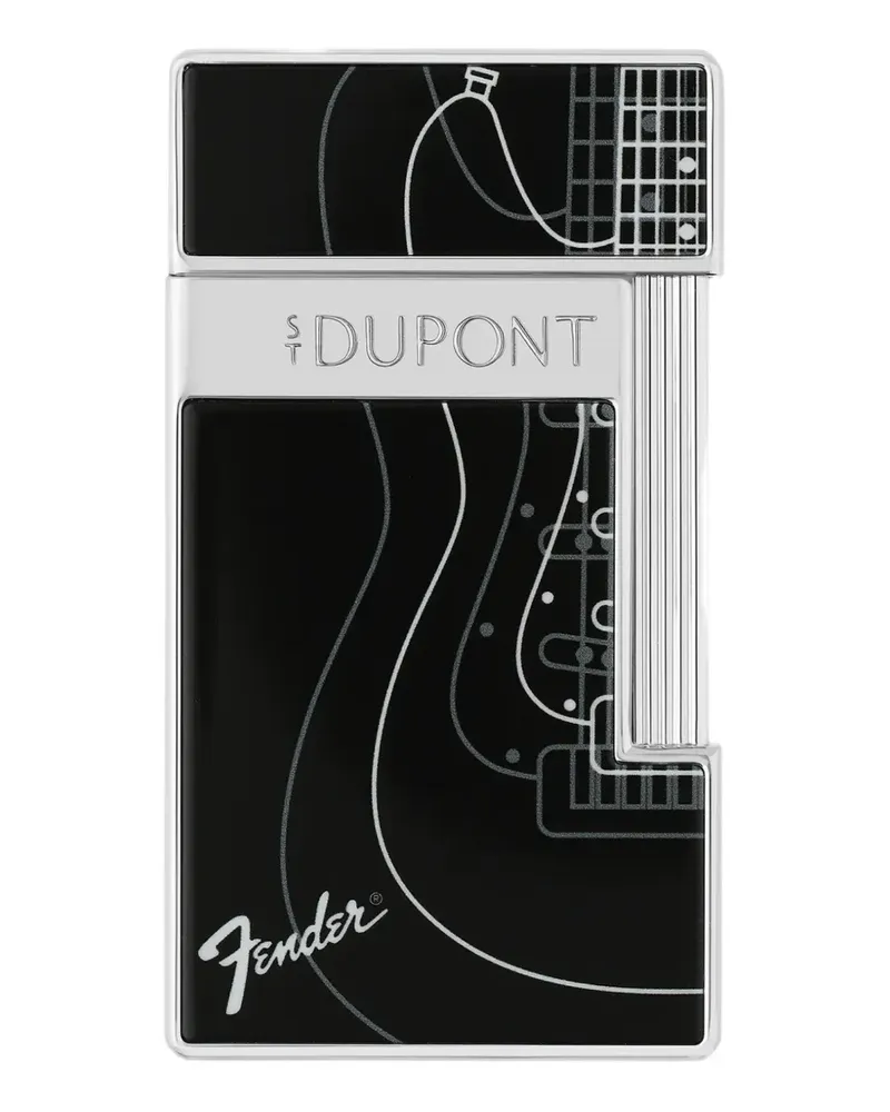 S.T. Dupont guitar motif lighter - Schwarz Schwarz