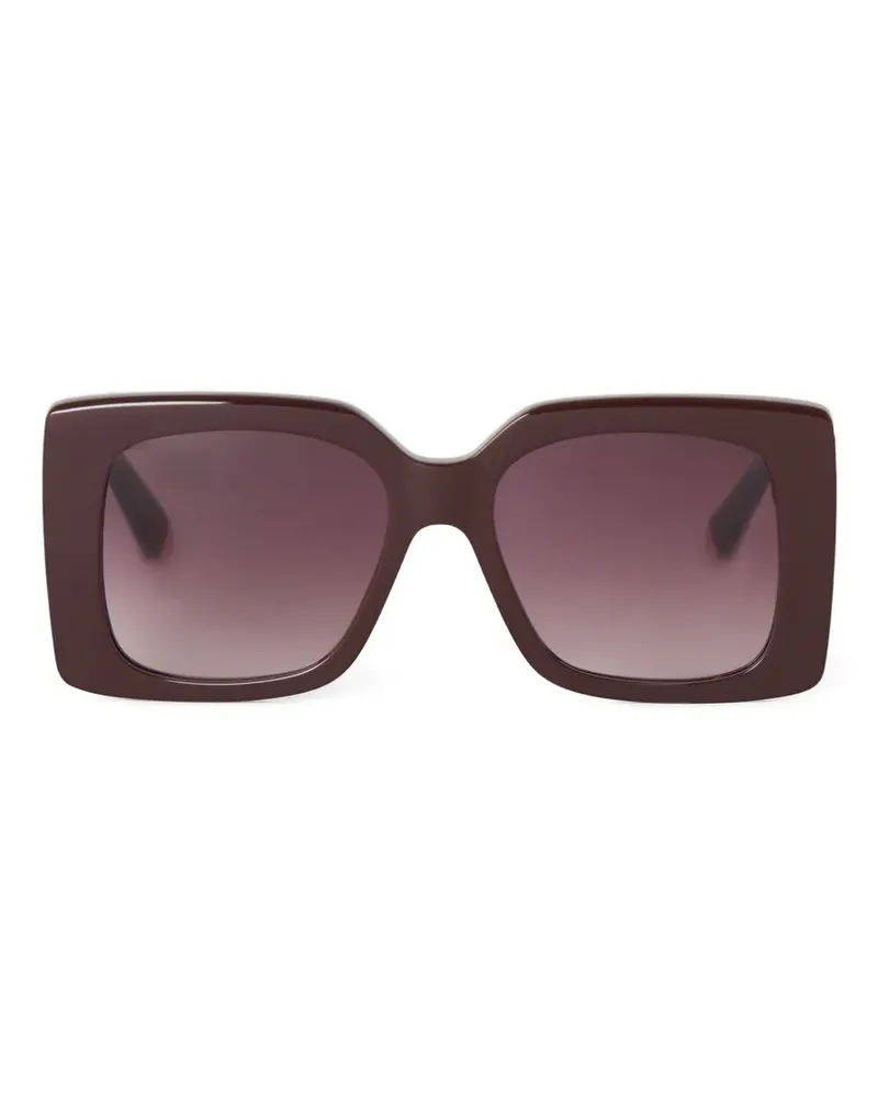 Stella McCartney Sonnenbrille mit eckigem Gestell - Rot Rot