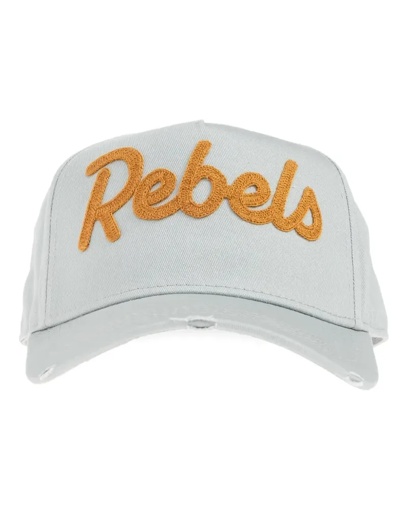 Dsquared2 embroidery baseball cap - Grau Grau