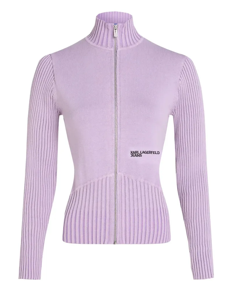 Karl Lagerfeld Utility-Pullover mit Reißverschluss - Violett Violett