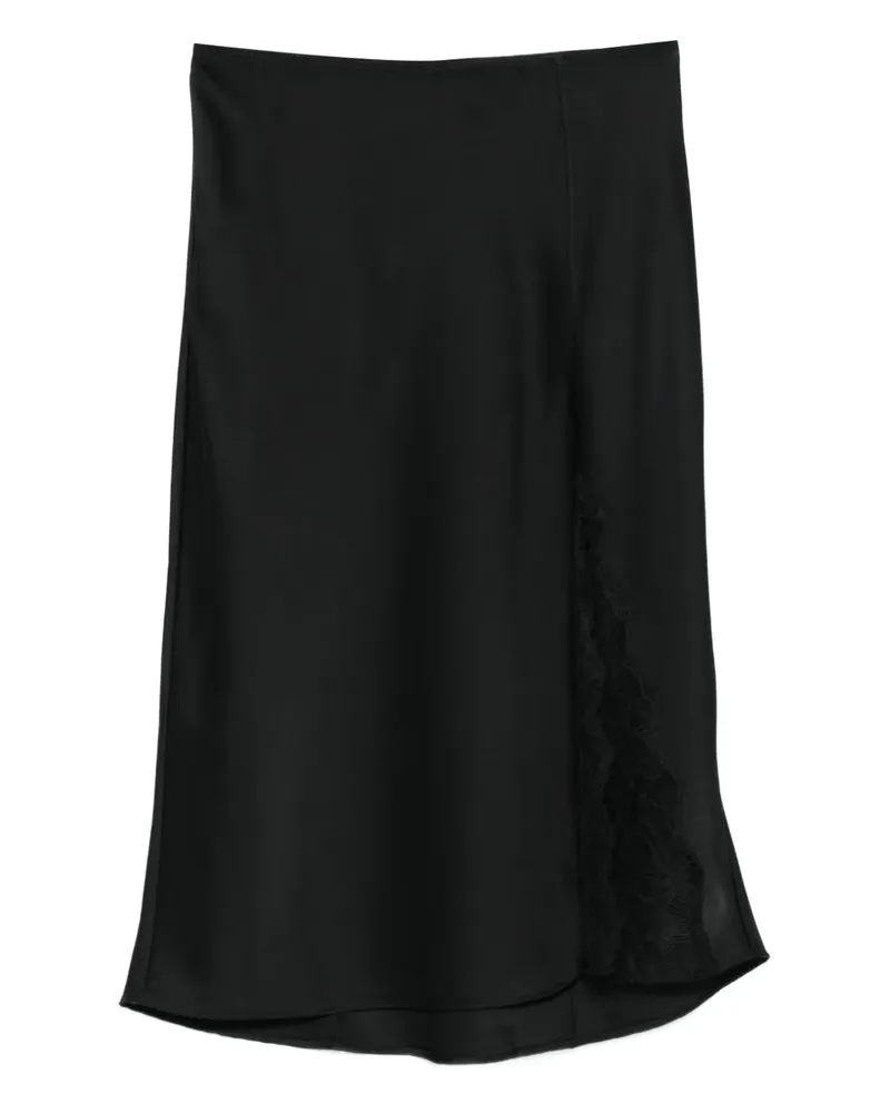 Calvin Klein Rock mit Spitzeneinsatz - Schwarz Schwarz