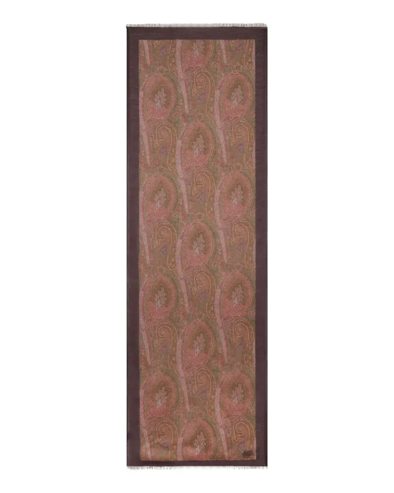 Etro Schal mit Paisleymuster - Braun Braun