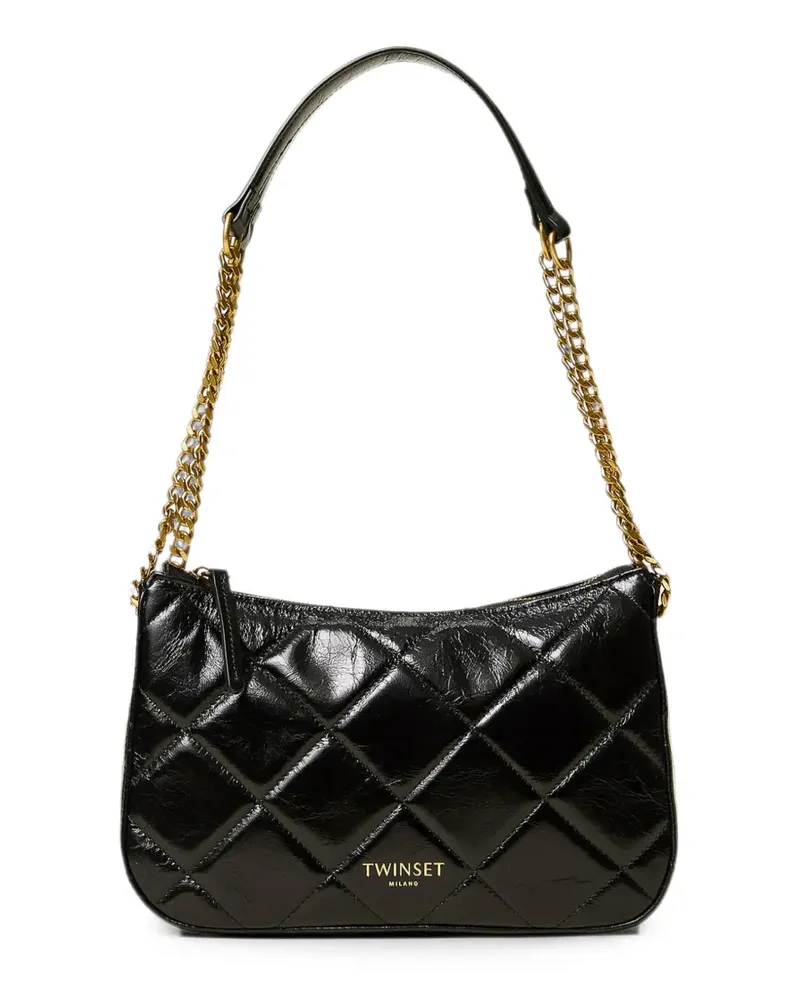 Twin-Set medium Liliane quilted-leather bag - Schwarz Schwarz