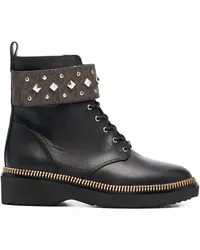 Michael Kors Haskell Stiefel mit Logo Schwarz