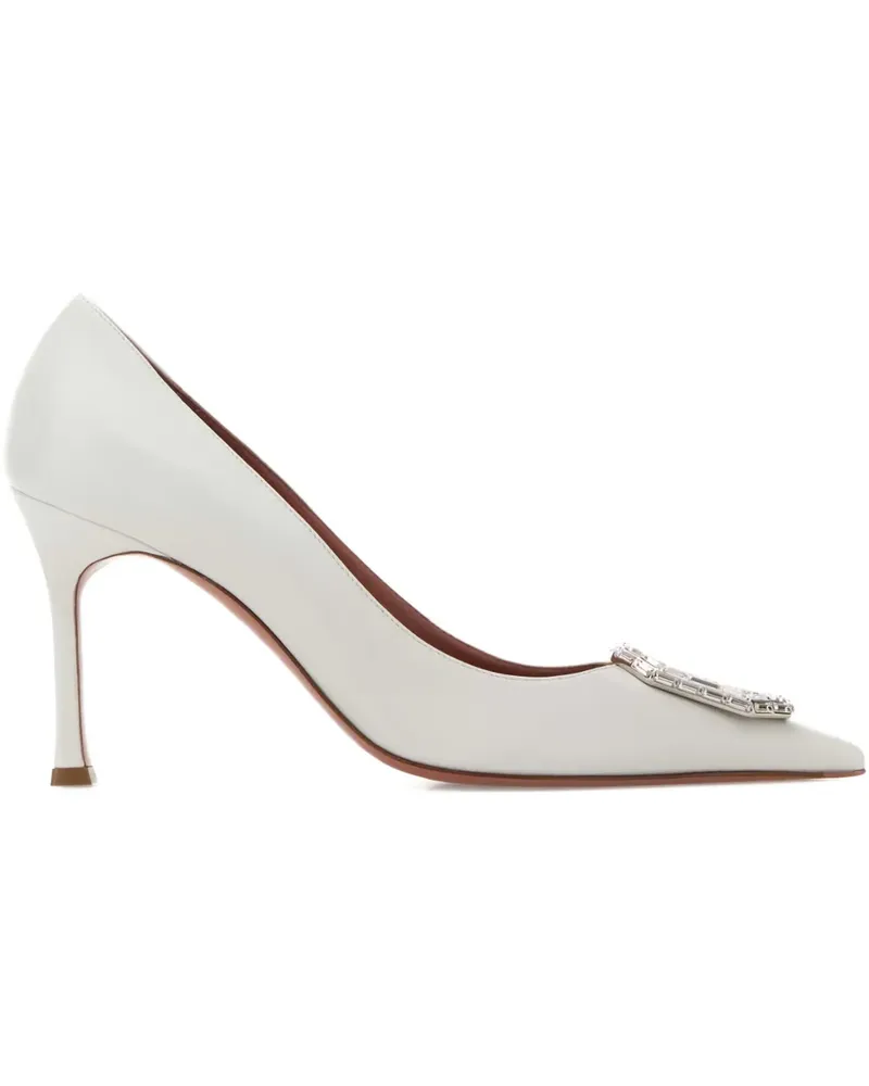 Amina Muaddi Camelia embellished pumps - Weiß Weiß