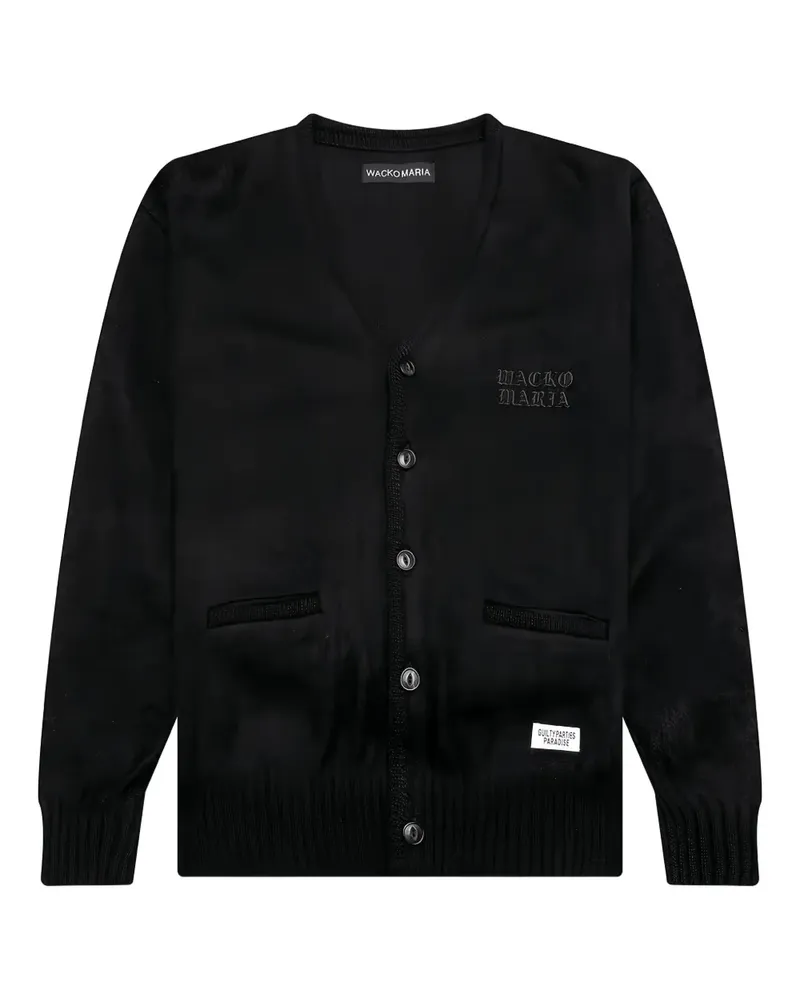 Wacko Maria Cardigan mit Logo-Stickerei - Schwarz Schwarz