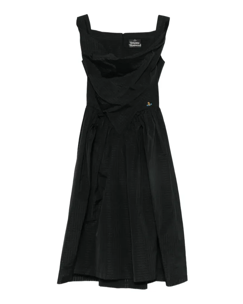 Vivienne Westwood Kariertes Kleid im Corsage-Style - Schwarz Schwarz