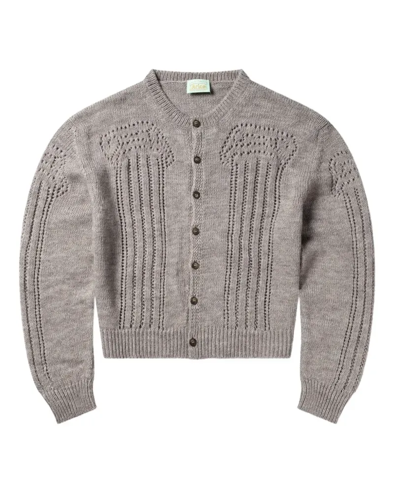 Aries button-down cardigan - Grau Grau