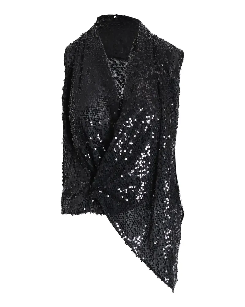 Victoria Beckham sequin-embellished blouse - Schwarz Schwarz
