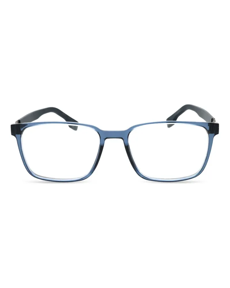 HUGO BOSS Brille mit eckigem Gestell - Blau Blau