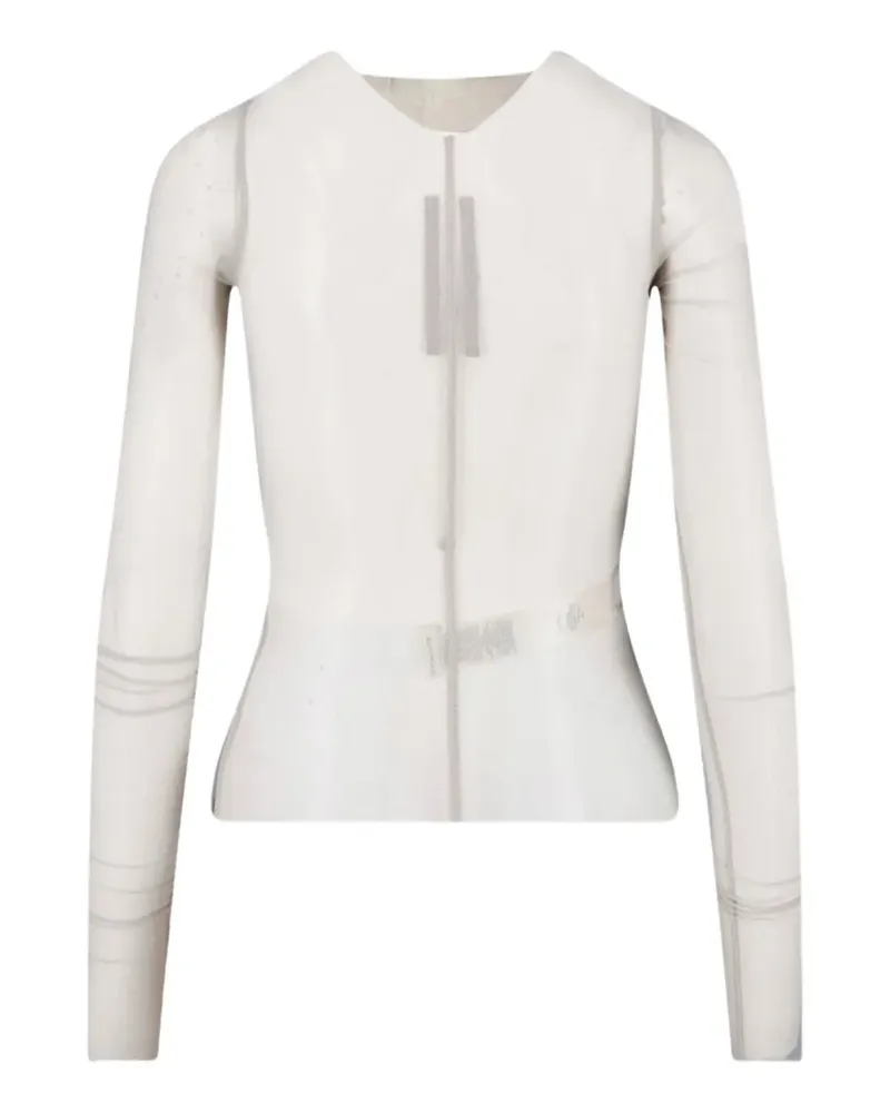 Rick Owens Temple exposed-seam T-shirt - Grau Grau