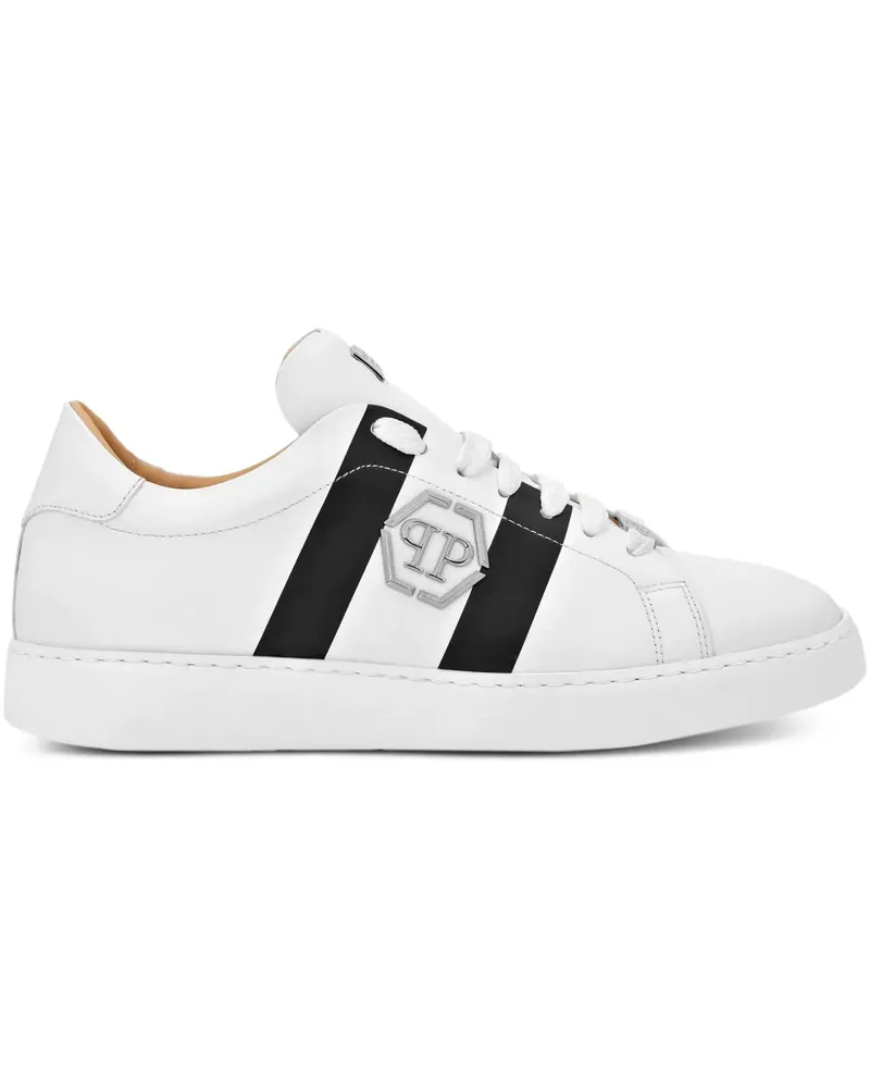 Philipp Plein Hexagon Lo-Top Sneakers - Weiß Weiß
