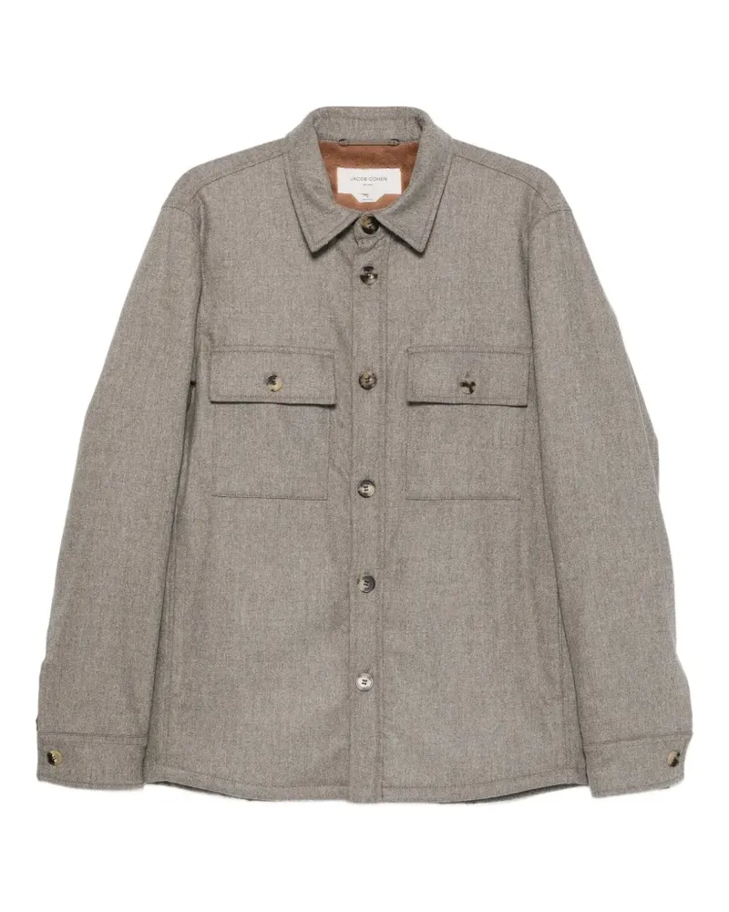 Jacob Cohën Hemdjacke mit Knopfleiste - Grau Grau