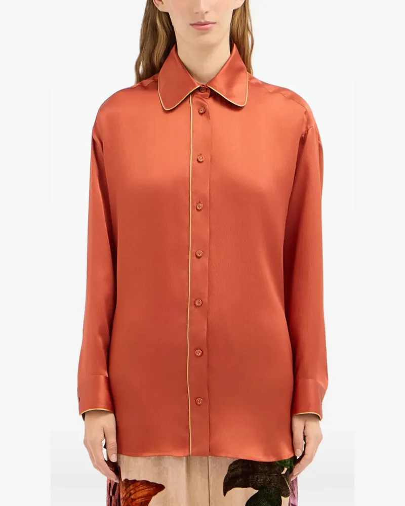 Pierre-Louis Mascia Mutka Langarmshirt - Orange Orange