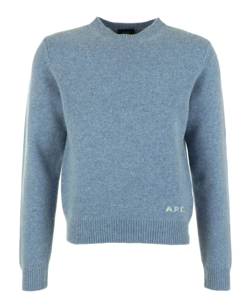 A.P.C. Pullover mit rundem Ausschnitt - Blau Blau