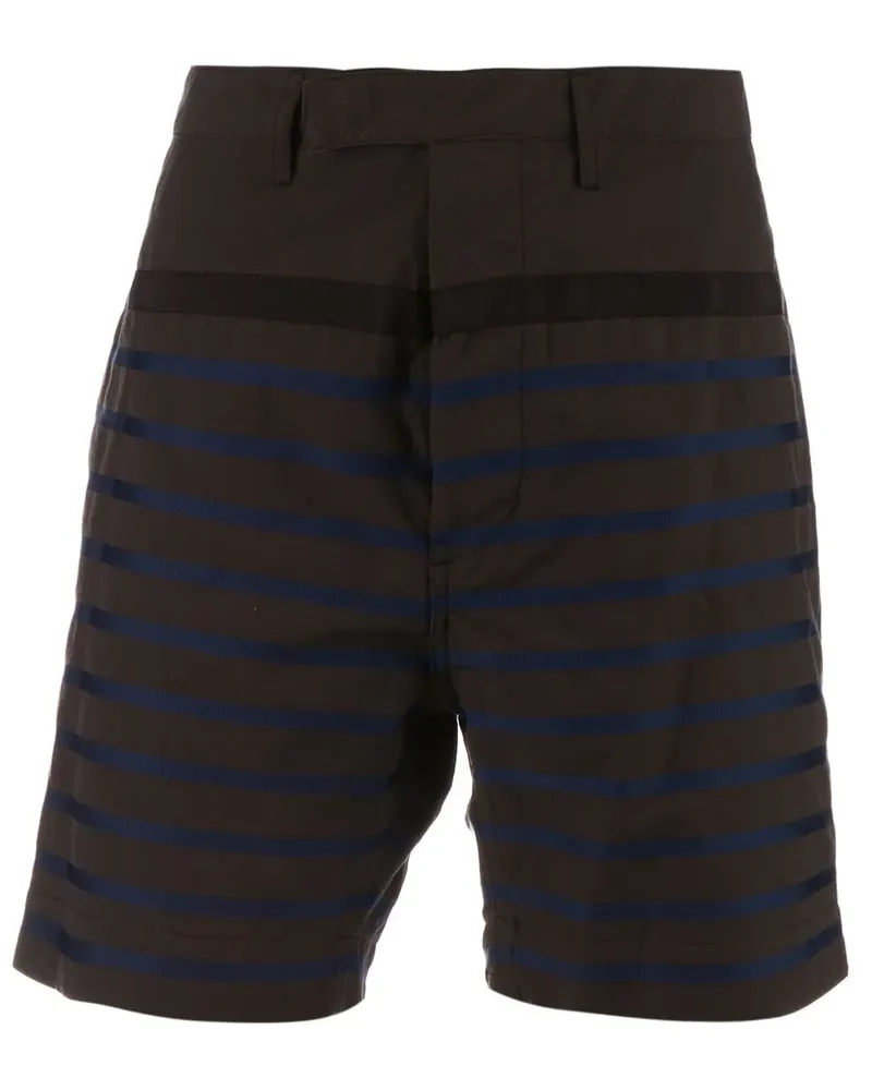 Sacai striped shorts - Braun Braun