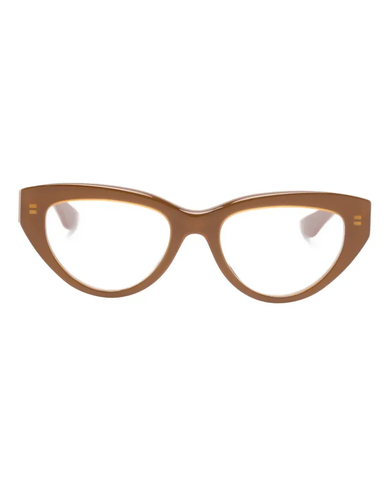 Alexander McQueen Brille mit Cat-Eye-Gestell - Braun Braun