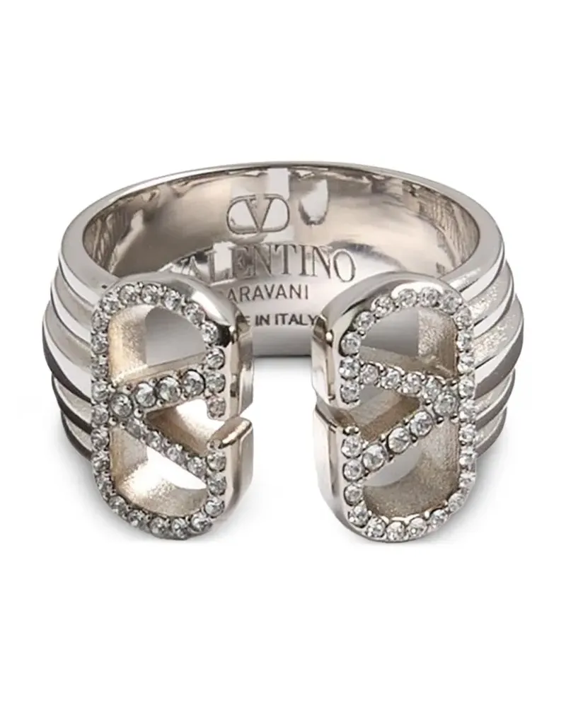 Valentino Garavani Ovalette Ring mit Kristallen - Silber Silber