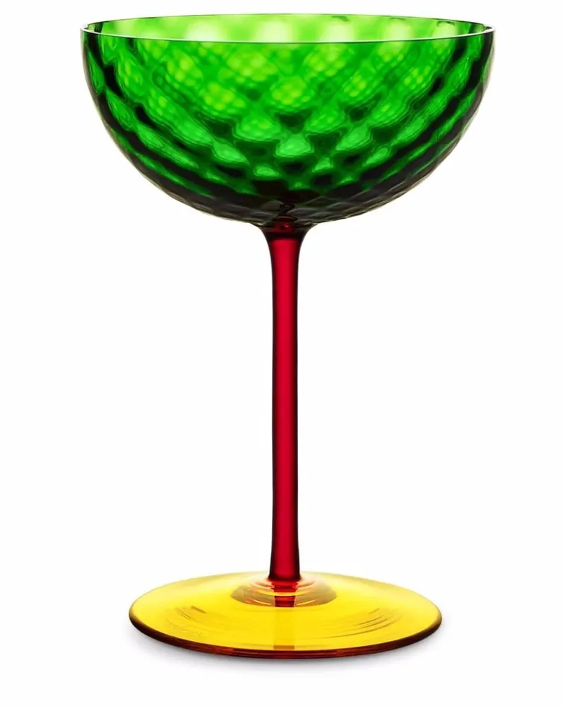 Dolce & Gabbana Glas in Colour-Block-Optik - Grün Grün