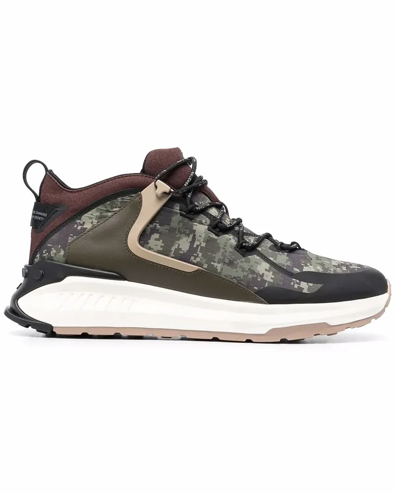 TOD'S No_Code J Sneakers mit Camouflage-Print - Grün Grün
