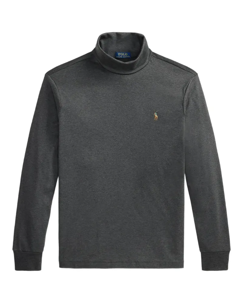 Ralph Lauren Rollkragenpullover mit Pony-Stickerei - Grau Grau
