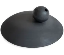 Charred Sphere Tonvase 12,5cm - Schwarz