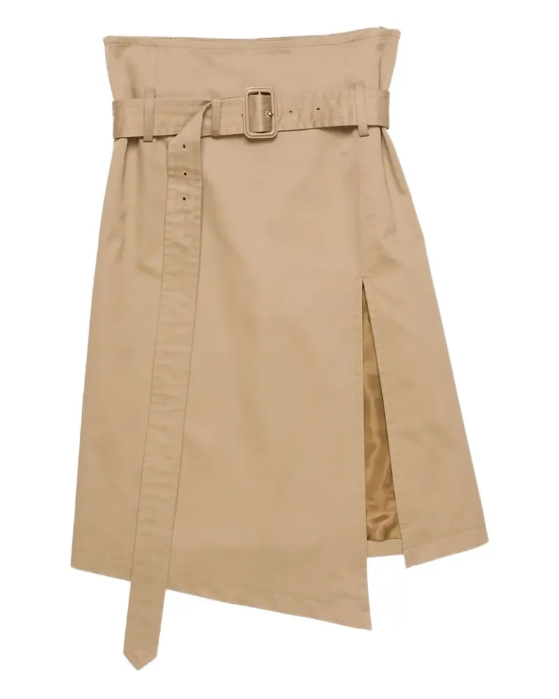 Acne Studios Asymmetrischer Rock mit Gürtel - Nude Nude