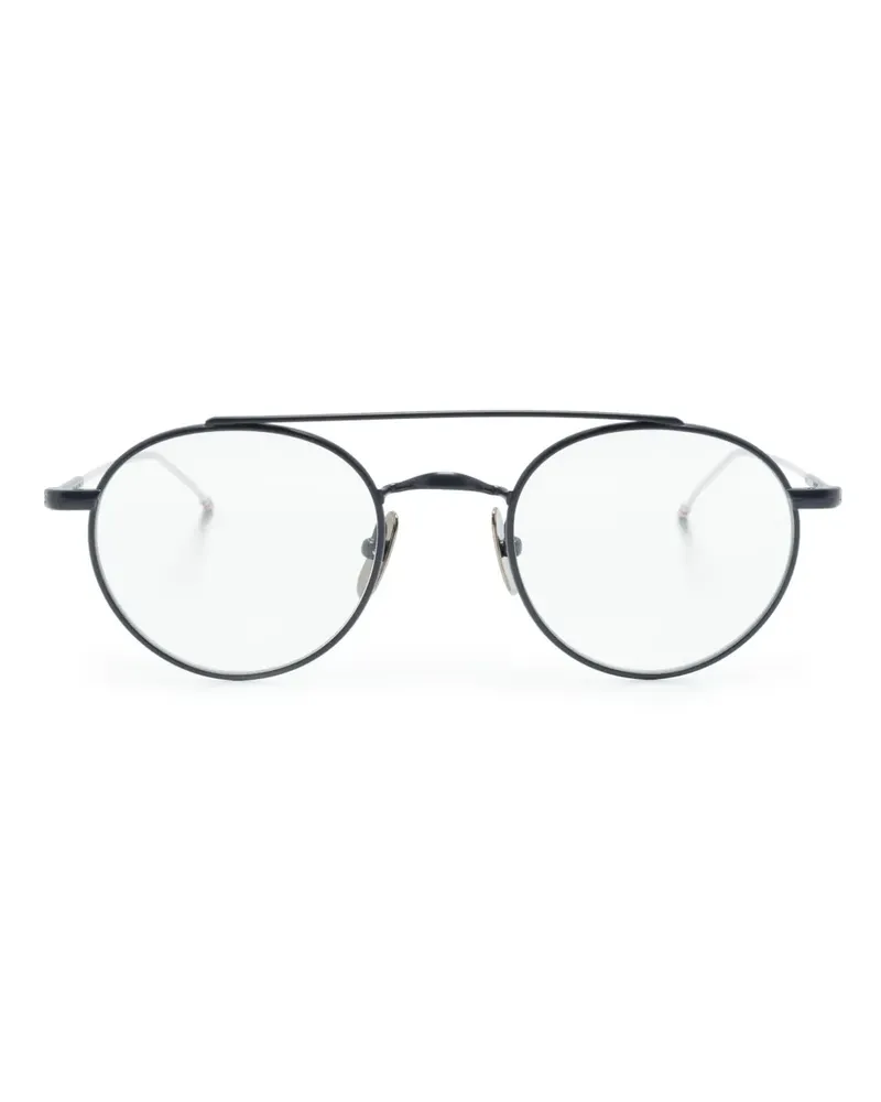 Thom Browne Brille mit rundem Gestell - Silber Silber
