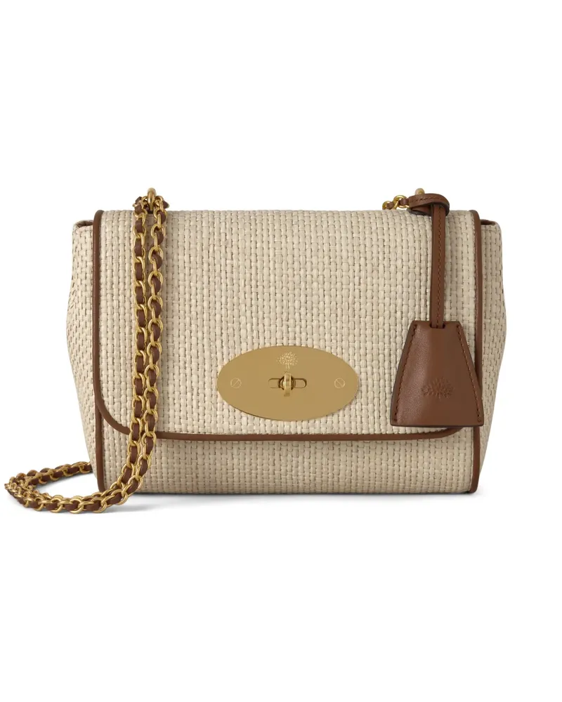 Mulberry Antony woven-raffia crossbody bag - Nude Nude