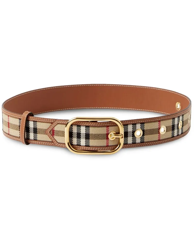 Burberry Gürtel mit Vintage-Check - Braun Braun