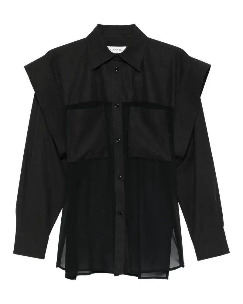 Lanvin patch pocket shirt - Schwarz Schwarz