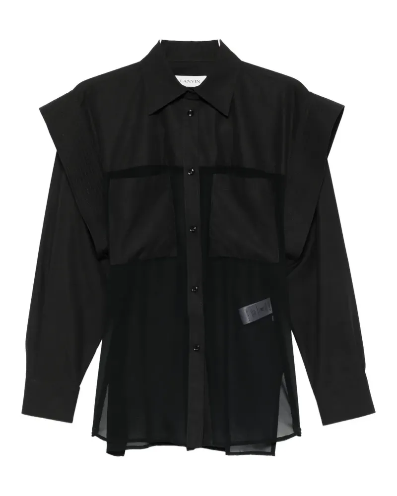 Lanvin patch pocket shirt - Schwarz Schwarz