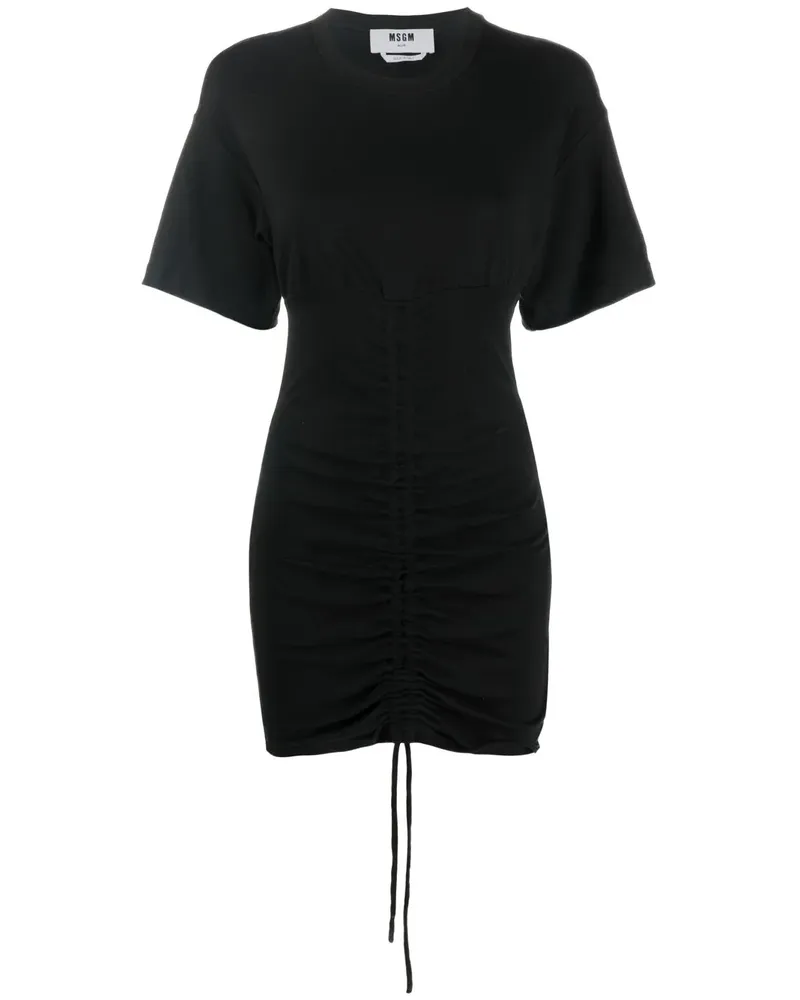 MSGM T-Shirtkleid mit Cut-Out - Schwarz Schwarz