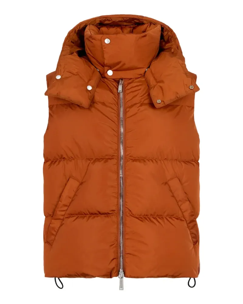 Dsquared2 Daunenweste mit Kapuze - Orange Orange