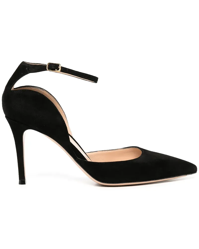 Gianvito Rossi Hayette Pumps aus Wildleder 85mm - Schwarz Schwarz