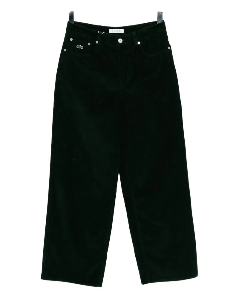 Lacoste logo-embroidered trousers - Grün Grün