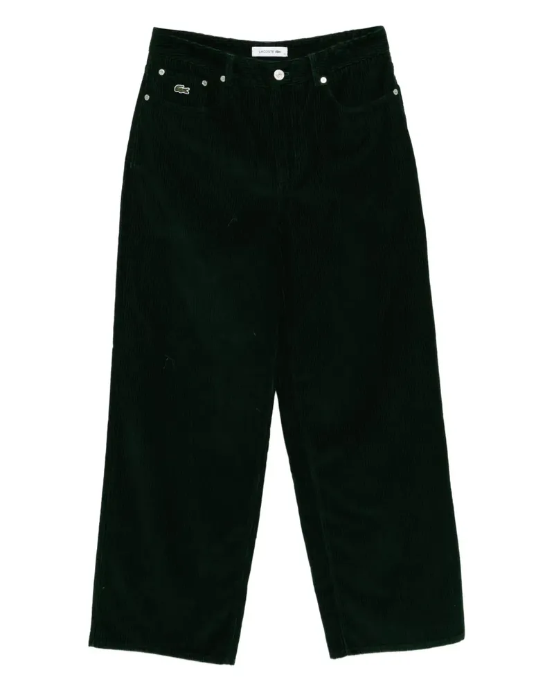 Lacoste Hose mit Logo-Stickerei - Grün Grün