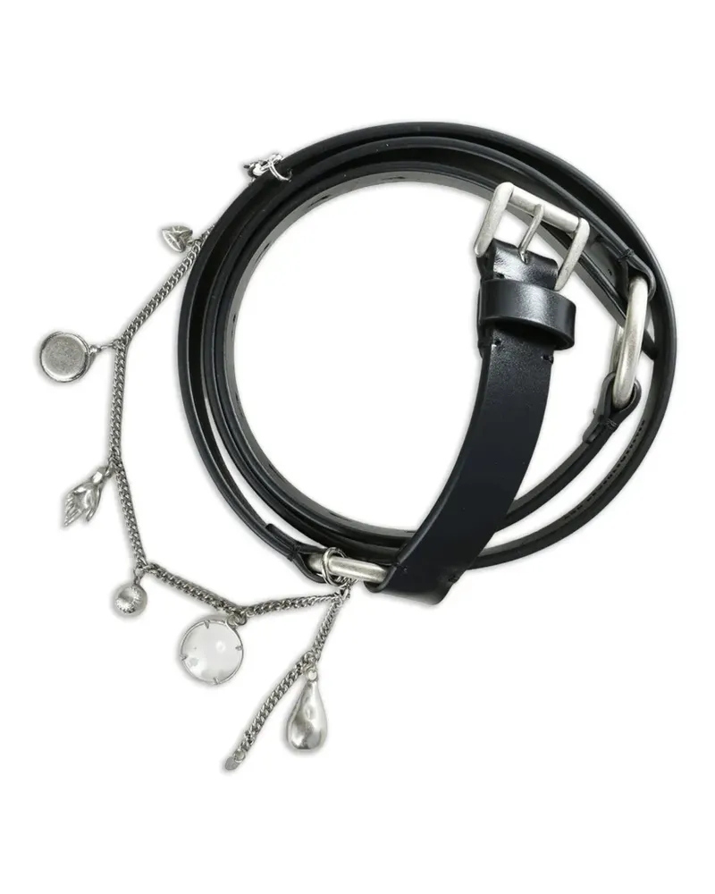 Ann Demeulemeester Charis leather belt - Schwarz Schwarz