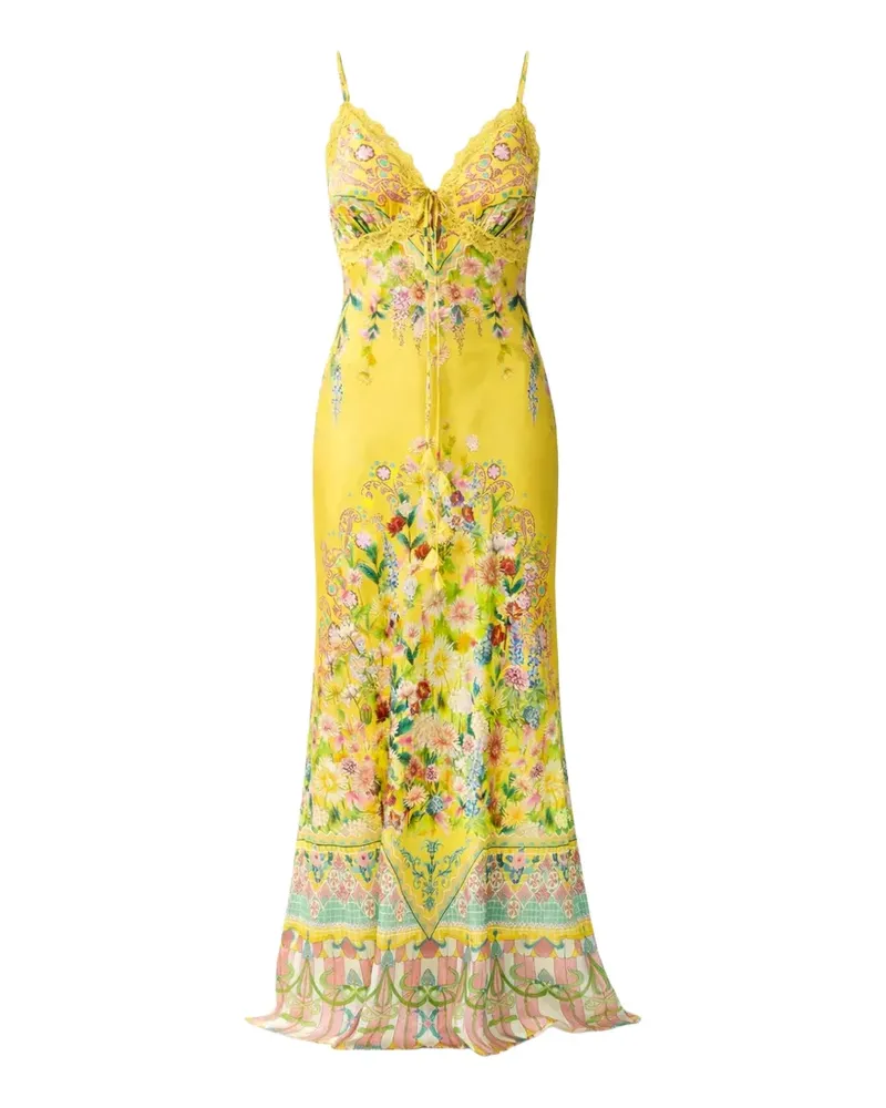 Camilla Bias Kleid - Gelb Gelb