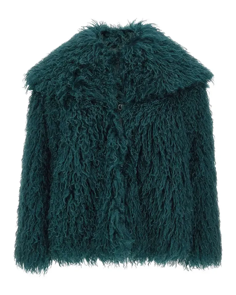 Kaos curly faux-fur coat - Grün Grün