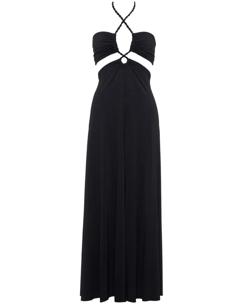 Eres Tina Neckholder-Maxikleid - Schwarz Schwarz