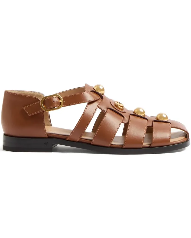 Valentino Garavani VLogo Signature Sandalen 20mm - Braun Braun