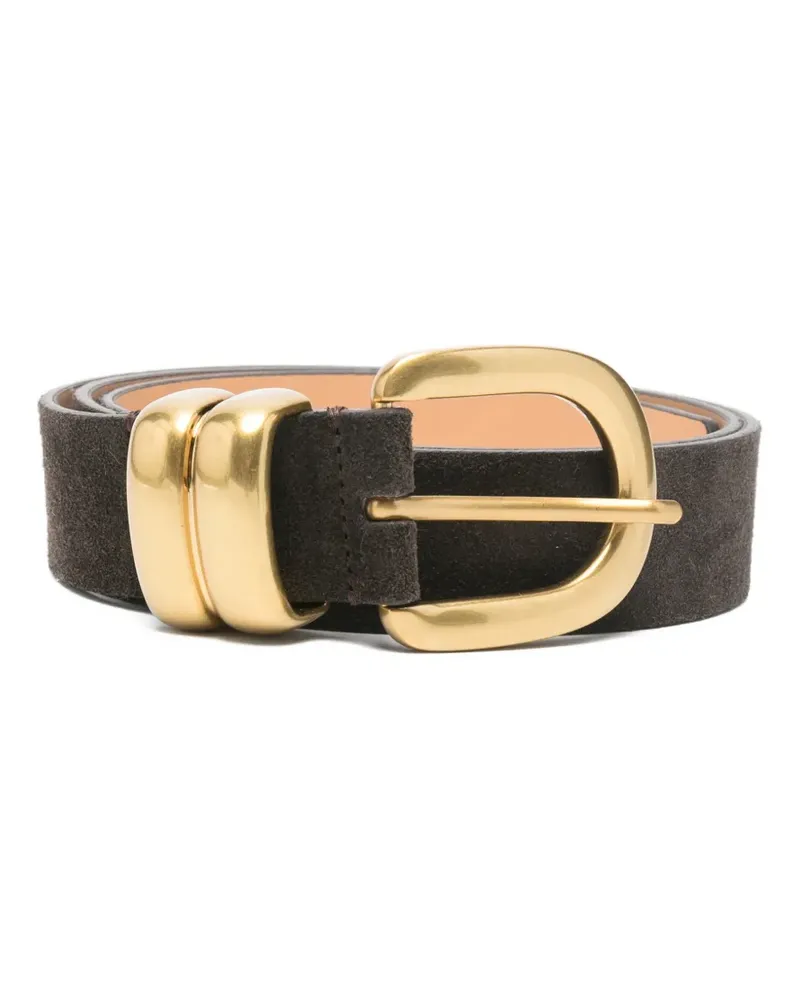 By Malene Birger Zoira suede-buckle belt - Braun Braun